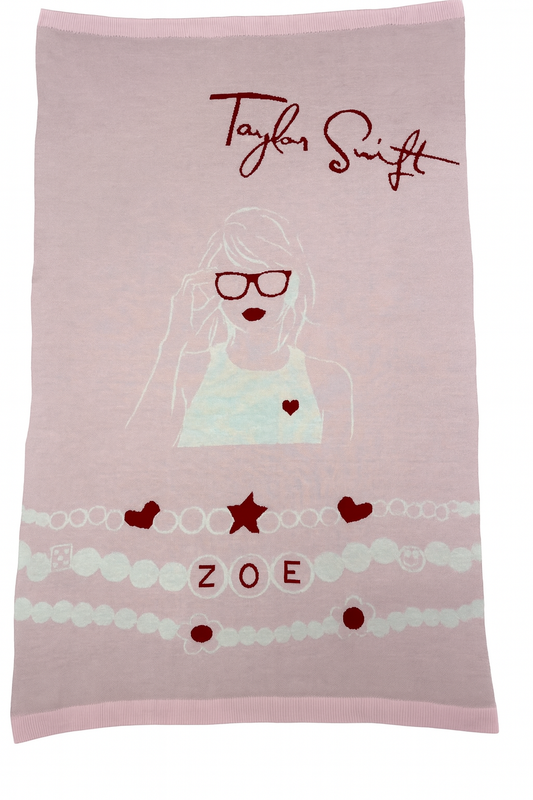 The TS Cozy Era Name Blanket - Tutu Pink